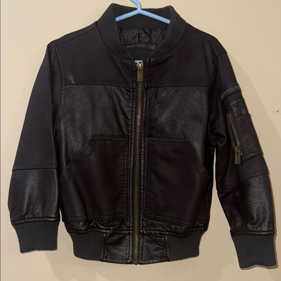 Urban Republic Kids Black Leather-Style Jacket - Picture 2 of 6